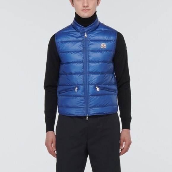 MONCLER Men’s Gui Packable Down Vest in Blue; Size: 2 (With CoA) - Picture 3 of 15